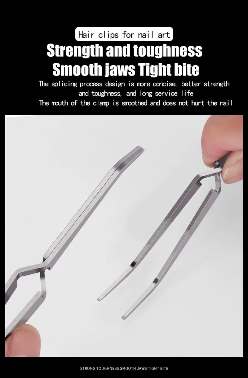 Description Picture 3 of item1Pc Multifunction Stainless Steel Nail Art Shaping Tweezers Cross Nail Clip Manicure Tools Fashion New Nail Art Tool