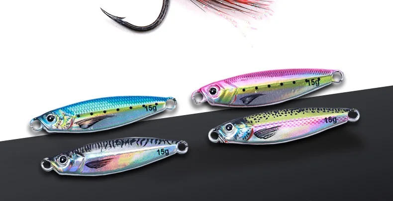 Description Picture 3 of item7g10g15g20g Jigging Fishing Lures Metal Jig Jerkbait 3D Printing Sardine Fish Bait Isca Artificial Pesca Whopper Plopper Bass