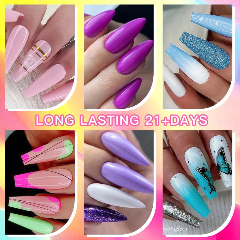 Description Picture 5 of item10pcs Gel Nail Polish Kits Colorful Spring Summer Nail Art All For Manicure Soak Off UV LED Gel Polish Set Long Lasting Vernis