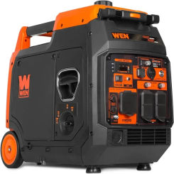 Portable Inverter Generator Electric Start RV-Ready Quiet and Lightweight with Fuel Shut Off Features Keyless Electric Start