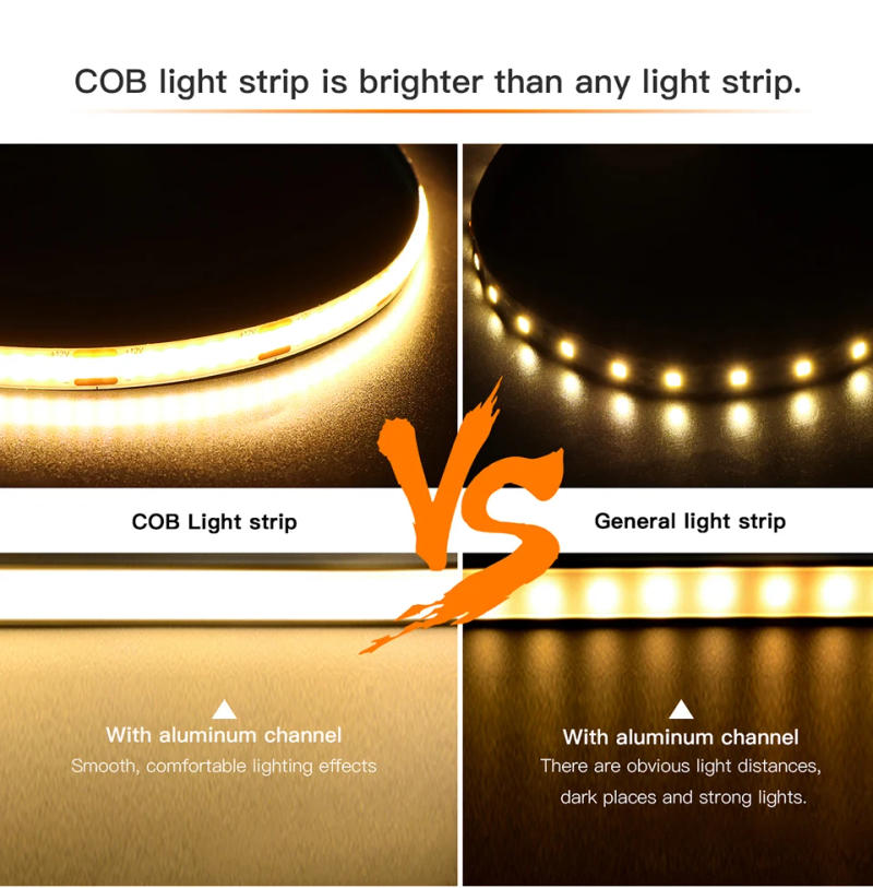 Description Picture 5 of item10M 24V COB LED Strip Light Under Cabinet Lamp Touch Dimmer and Hand Sweep Sensor Switch for Kitchen Closet Backlight Decoration