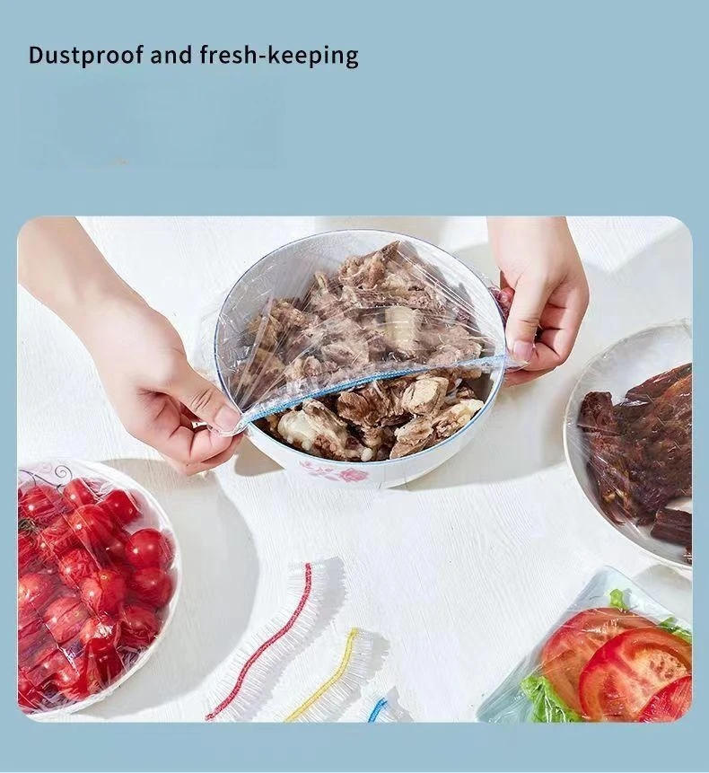 Description Picture 5 of itemFresh-keeping Lids Adjustable Elastic Plastic Caps Cover Food Storage Container Kitchen Fridge Organization Accessorie Houseware