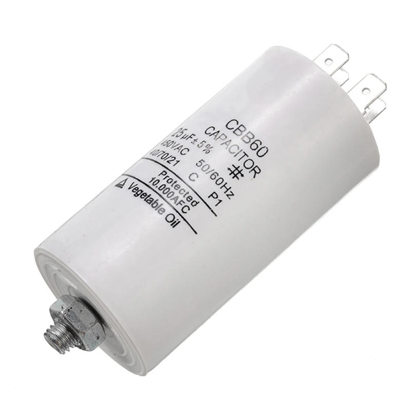 Description Picture 3 of item450V Motor Running Capacitor 20uf 25uf With Nut 50x90mm StartingCapacitor Insert Capacitor M8 Cable Model Single-phase Motor