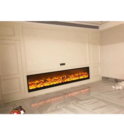 New Stock  Remote Control Luxury Embedded Modern 3D LED Lights Built-in Decor Flame Electric Fireplace