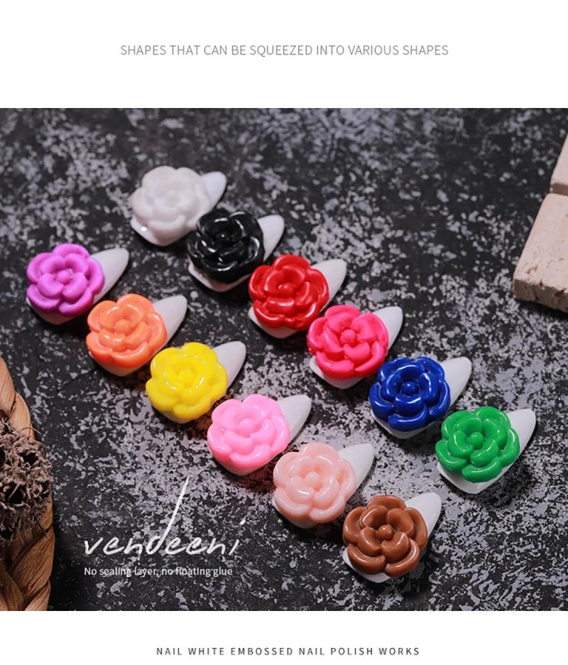 Description Picture 5 of itemVendeeni 12 Color Carved Gel Nail Polish DIY Plasticine UV LED Gel Varnish 3D Modeling Sculpture Gel Lacquer For Nail Art Design