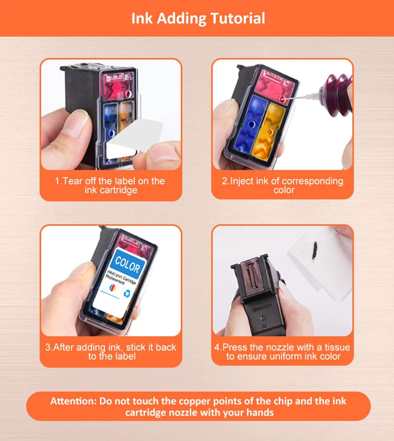 Description Picture 4 of itemICEHTANK 667XL Refill Kit Compatible for HP 667 for HP667 Ink Cartridge Deskjet Advantage 1275/2374/2375/2376 2376/2775/2776