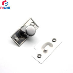 FuWell 2 Pcs Stainless Steel Door Bumper Beads Cabinet Suction Door Stopper For Closet Cupboard Furniture Hardware
