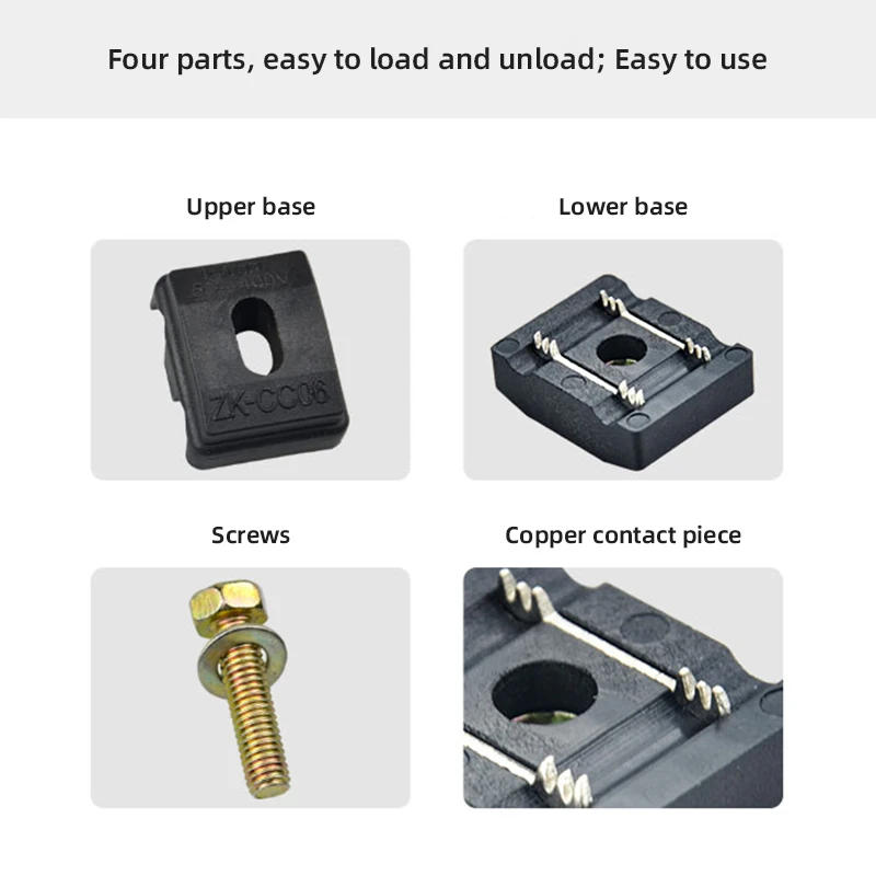 Description Picture 6 of item50A Insulated Puncture Wire Clip 400V Break-proof T-shaped Terminal Splitter Wire Clamp Connector Suit for 0.75-6 Square Wire