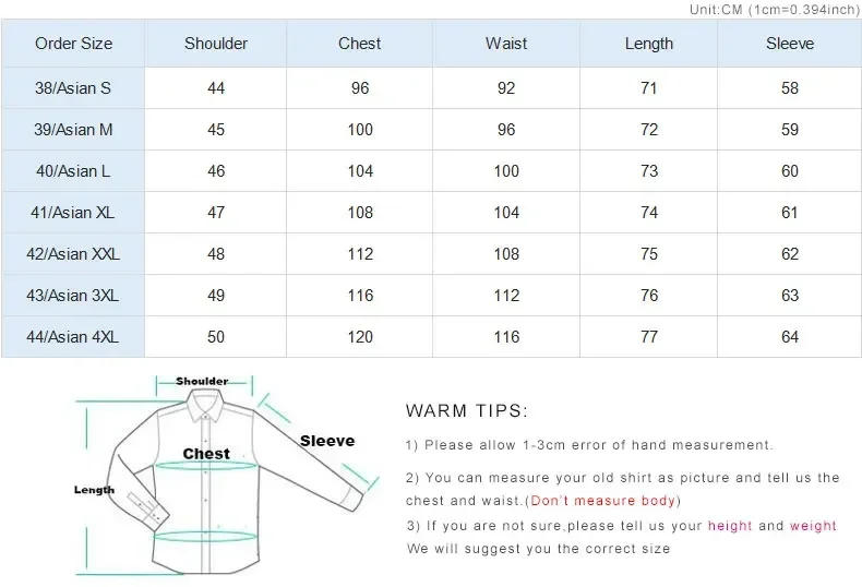Description Picture 2 of itemHigh Quality Cotton Men Dress Shirts Long Sleeve Middle-aged Luxury Plain Color Business Casual Social Male Shirt Regular Fit