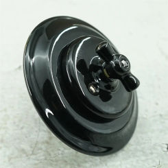 Flush-mounted Retro Vintage Ceramic Porcelain Wall Light Switch White Black