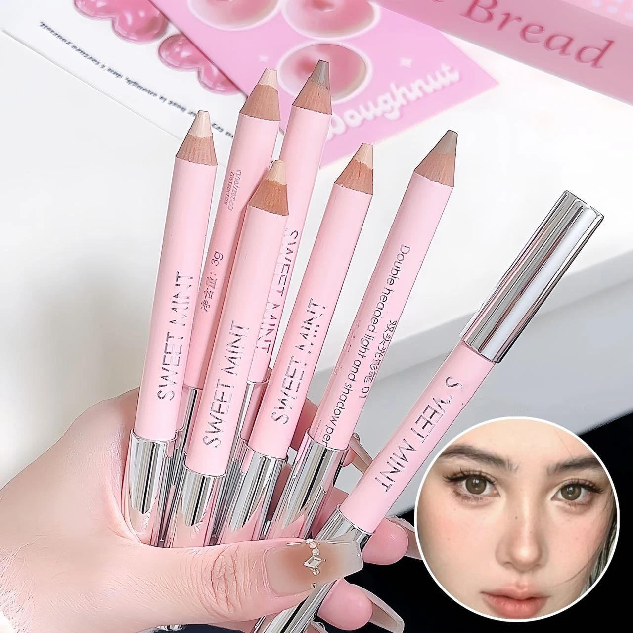 Description Picture 5 of itemDouble-ended Contouring Shading Pen Face Brighten Nose Shadow Profile Natural Three-dimensional Highlight Stick Korean Makeup