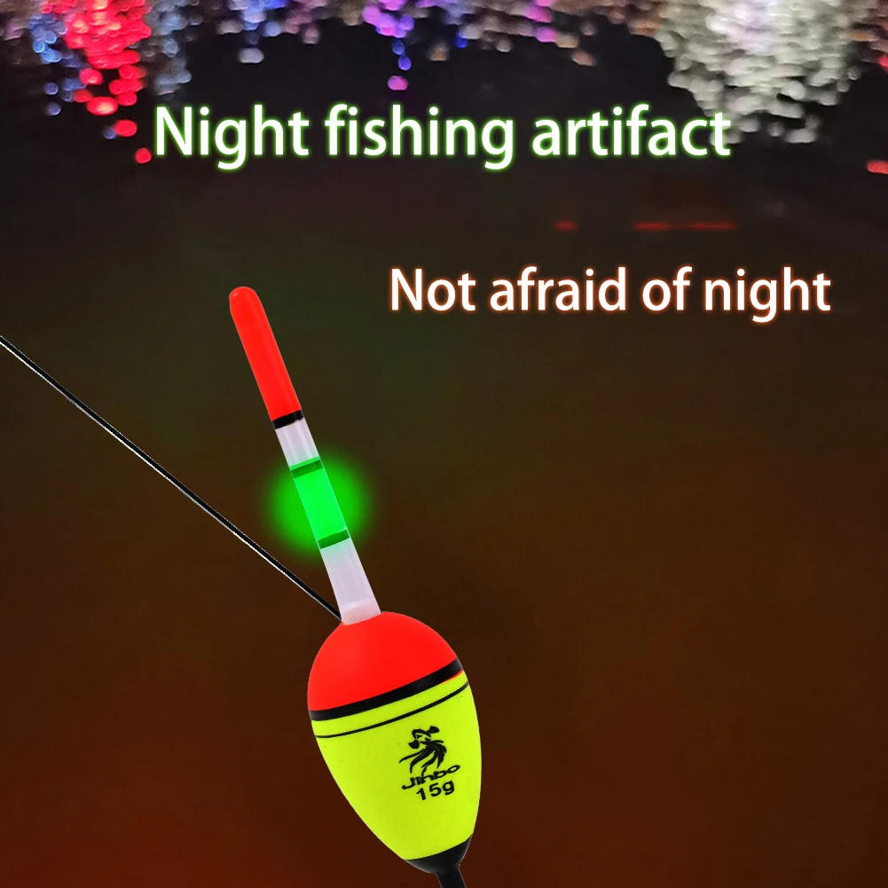 Description Picture 6 of item10/15/20g EVA Luminous Fishing Night Float Light Stick Foam Plastic Bobber Sea Rock Fishing Striking Floats Fishing Accessories