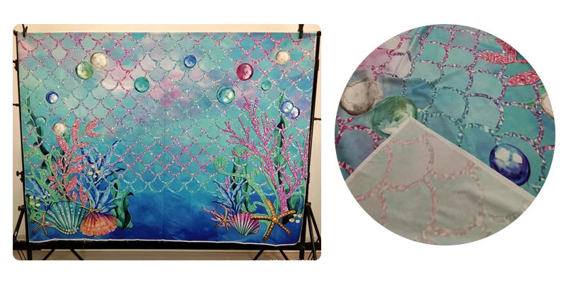 Description Picture 4 of itemUnderwater World Seabed Backdrop Ocean Undersea Fish Coral Aquarium Fish Tank Baby Portrait Photography Background Photo Studio