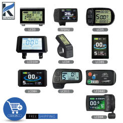 Electric Bicycle KT Display LCD3 LCD4 LCD5 TF01U LCD8H LCD8S LCD9R LCD10H LCD11 LED880 24V/36V/48V/72V For Kunteng Ebike Display
