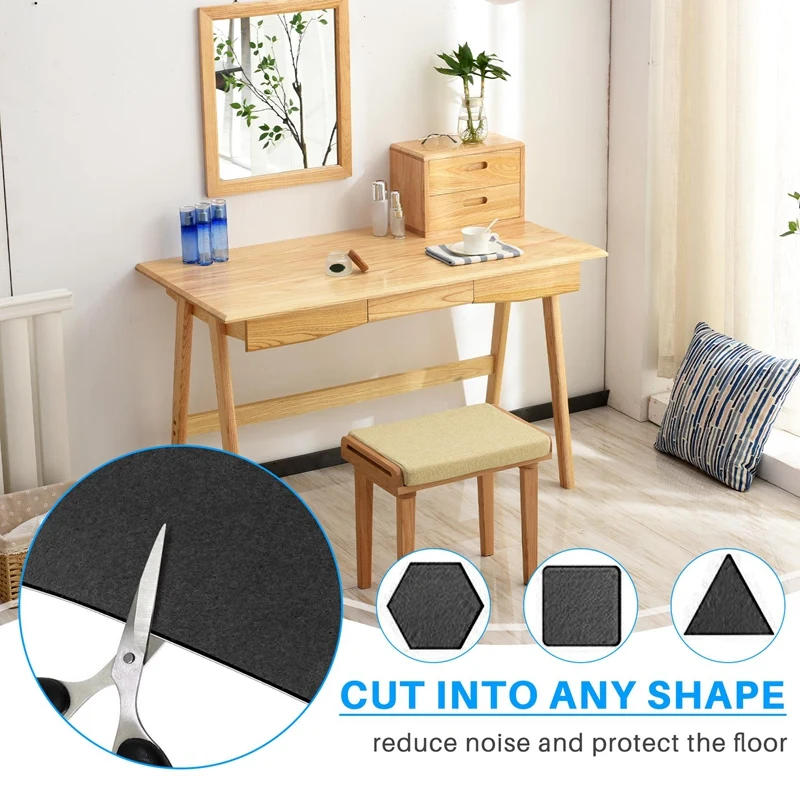 Description Picture 5 of itemSelf-Adhesive Felt Gliders,40 X 150 Cm,Self-Adhesive Felt Pads, Furniture Gliders, Multi-Purpose Adhesive Mat Tape