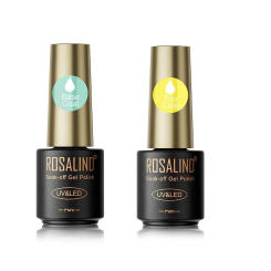 ROSALIND Plastic Bottle Nail Gel Polish Base Top Gel For Nails Art Semi Permanent Nail Foundation UV LED Gel Varnish No wipe