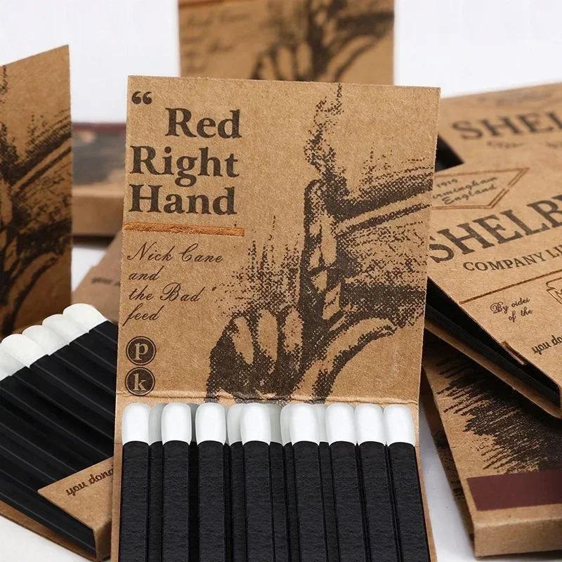 Description Picture 4 of item10 Boxes Match high-end creative personalized retro match disposable match box birthday wedding gifts for guests party favors
