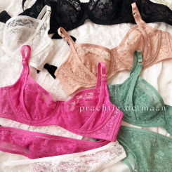 French Sexy Women Underwear Set Ultra Thin Lace Embroidery Bra Set Summer Comfort Breathable Brassiere and T-back Lingerie Sets