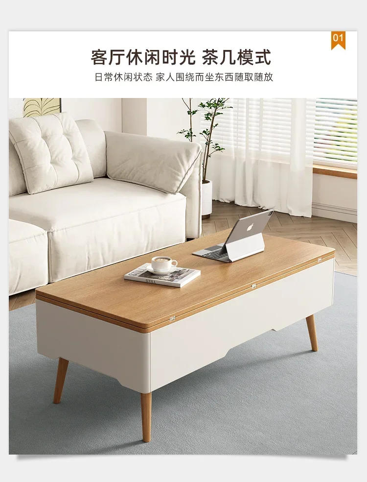 Description Picture 6 of itemSimple Coffee Table Luxury Modern Lifting Multifunctional Creative Foldable Home Furniture