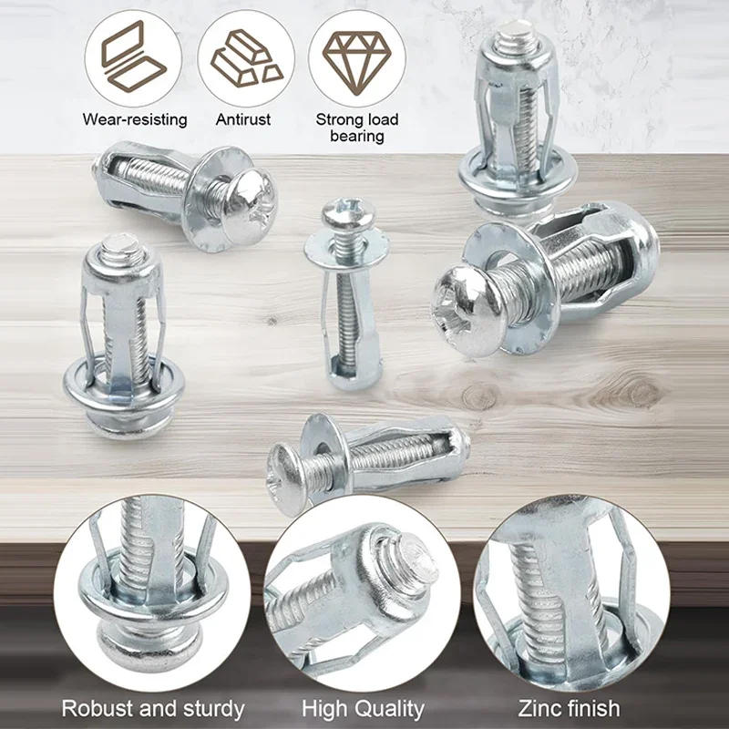 Description Picture 6 of item40/4Pcs Petal Shape Metal Rivet Nut Expansion Screw Bolt Jack Nuts M4 M5 M6 M8 Panel Clamp Lock Rivnut Car License Plate Rivets