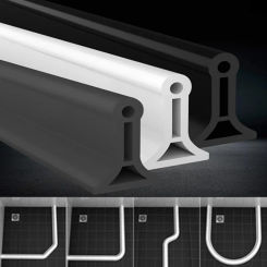 NEW Self-Adhesive Silicone Bendable Water Retaining Strip Shower Water Barrier Highl for Bathroom Separation Shower Accessories