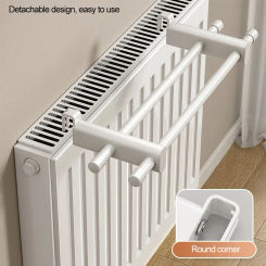 Towel Rail Hanging 30cm Cloth Hanger Storage Holder For 0.3-2m Heating Radiator Bathroom Wall Hanging Towel Bar Rack