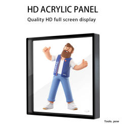 3D Holographic Projector Protective Cover For F60/65cm 3D fan Hologram Player Aluminum Alloy Material Anti-touch Square Cover