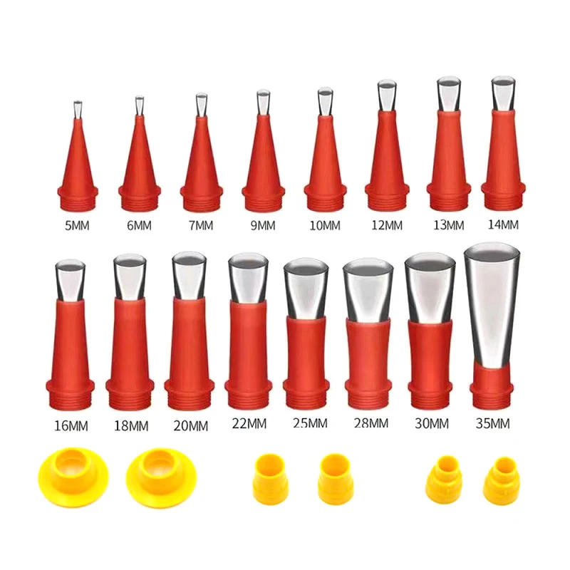 Description Picture 2 of item22PCS Stainless Steel Caulk Nozzle Applicator Caulking Finisher Glue Tool Kitchen Bathroom Sink Silicone Sealant Finishing Tool