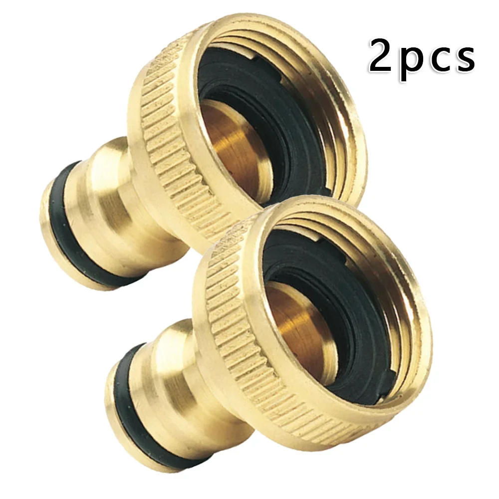 Description Picture 4 of itemALLGOOD 2pcs Fitting 3/4 To 1/2 INCH Thread Quick Connector Brass Garden Irrigation Faucet Hose Tap Nozzle Adapter Water Gun Joi