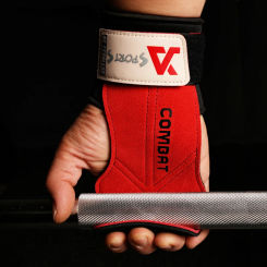1 Pair 3-layers Cowhide Weight Lifting Gloves Deadlift Grip Pads for Fitness Gym Wrist Straps Workout Training Pull-Up Gloves