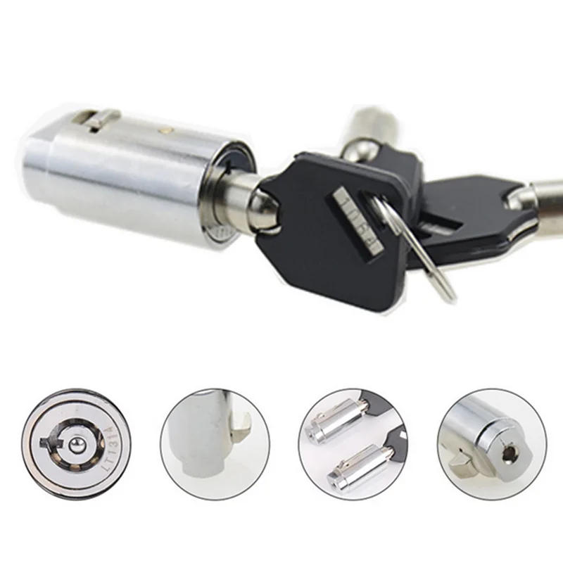 Description Picture 2 of itemZinc Alloy Universal Size Key Vending Machine Cylinder Lock Tubular Key Industrial Cabinet Lock Core with 3 Keys