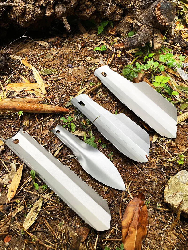 Description Picture 2 of itemTitanium Garden Hand Shovel Outdoor Camping Hiking Backpacking Trowel Outdoor Ultralight Survival Emergency Tools Poop Shovel