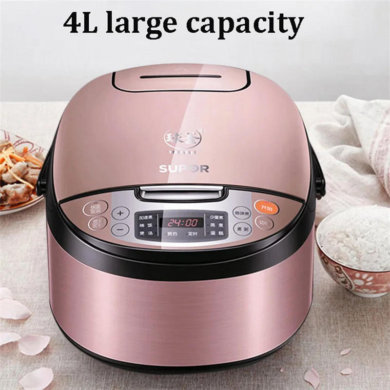Description Picture 3 of itemElectric Rice Cooker Automatic 4L Liter Smart Reservation Household Large Capacity Rice Cooker Soup Cooking Dual-Use Multicooker