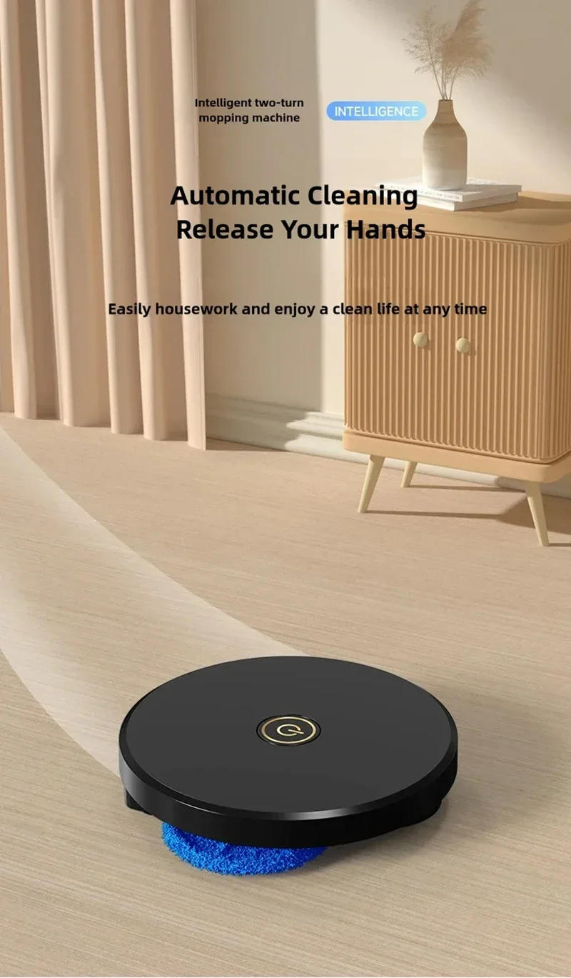 Description Picture 4 of item4000Pa Smart Sweeping Robot Double-turn Silent Vacuum Cleaner Sweep Mop Brush 3-in-1 Multi-function Home Cleaning Machine