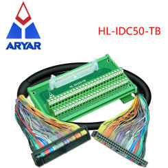 IDC50 IDC Calbe IDC50 Turn Terminal Block Board Idc-50 Connector DIN Rail Mounting Adapter IDC50 Extened Cable