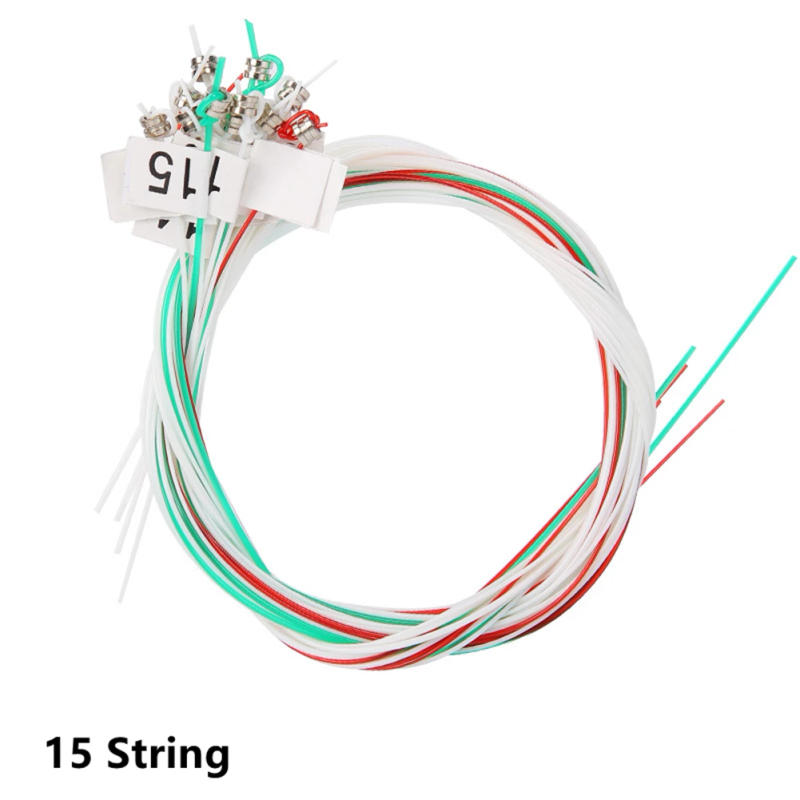 Description Picture 4 of item15/16/19/21/24Strings Lyre Brass Strings Set Lyre Harp Nylon String Replacement Musical Instruments Lyres Strings Beginners