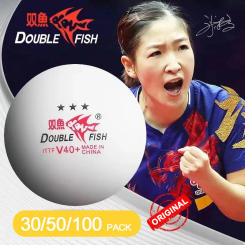 DOUBLE FISH V40+ Original 3 Star Ping Pong Balls Seamed ABS New Material Table Tennis Balls with ITTF Approved