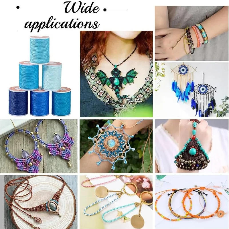 Description Picture 5 of itemWaxed Leather Thread, Wax Coated Cords, 160 m/Roll for Boots, Leather Shoes, for Bookbinding Hand Sewing Repair Jewe (0.35 mm)