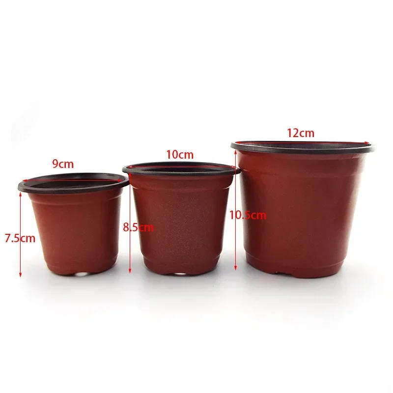 Description Picture 2 of itemFlowerpot Plastic Grow Box Fall Resistant Tray For Home Garden Plants Nursery Cup Transplant Flower Plant Pots D4