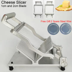 Cheese Slicer, Cheese Tools Cut Fruit Ham Kitchen Meat Slicer Egg Cutting Machine With 2 Blades 1cm/2cm