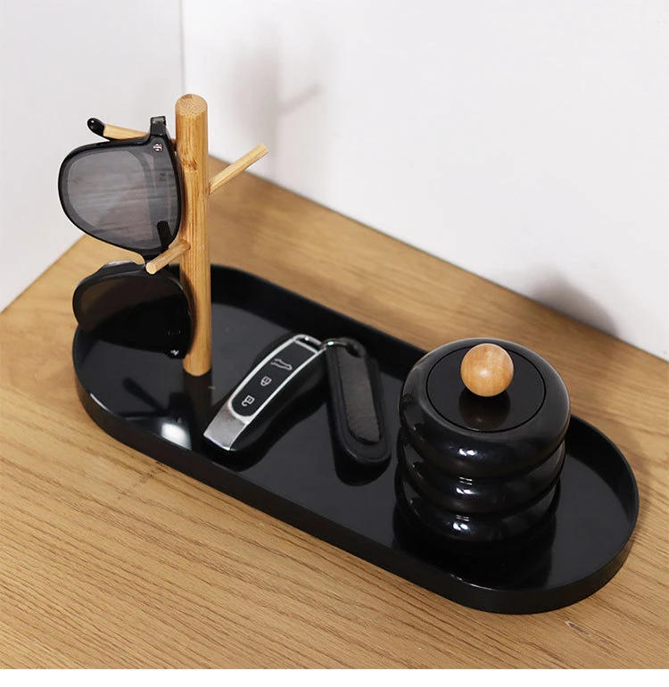 Description Picture 6 of itemNew Nordic Bamboo Tree Branch Storage Tray Living Room Desktop Key Hanger Jewelry Display Frame