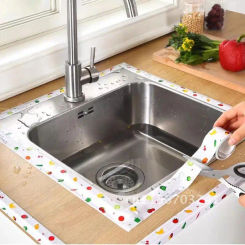 3.2mx3.8cm Kitchen Waterproof Sticker Bathroom Sealing Strip Tape PVC Toilet Gap Self-adhesive Seam Stickers Reusable Wall Glue