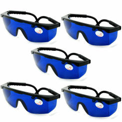 5pcs Red Laser Safety Glasses 650nm 660nm Eye Protection Goggles Blue Lens