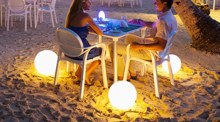 Description Picture 6 of itemLed Underground Lamp Luminous Colorful Ball Lights Charging Outdoor Creative Decor Chandelier Garden Round Landscape Lights