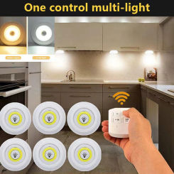 Dimmable LED Under Cabinet Light with Remote Control Battery Operated LED Closets Lights Wardrobe Bathroom lighting Night Light