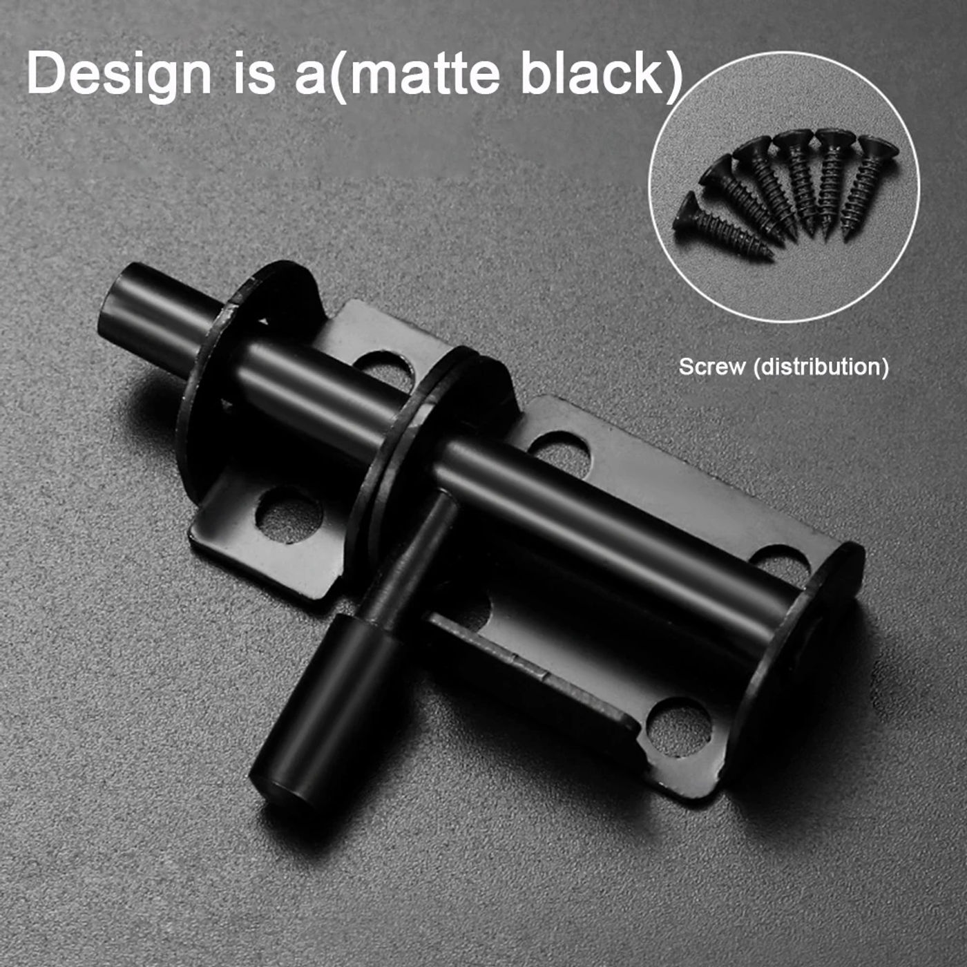 Description Picture 4 of itemTools Latches Door Latch Fixing Screw Thickened Wooden Door Protect Stainless Steel Window Catch Lock Brand New