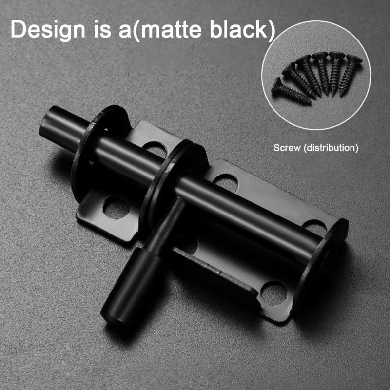 Description Picture 4 of itemTools Latches Door Latch Fixing Screw Thickened Wooden Door Protect Stainless Steel Window Catch Lock Brand New