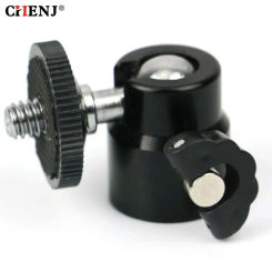 1pc Ball Head For Camera Tripod LED Light Flash Tripod Bracket Holder Mount 1/4 Hot Shoe Adapter Cradle