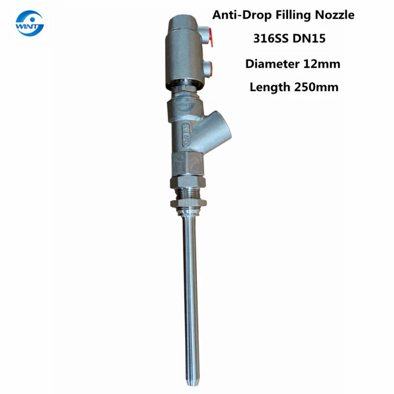Description Picture 3 of itemAnti-Drop Liquid Filling Heads with Tri-Clamp SS316 Accessories Of Pneumatic Filler  Nozzles Valves For Juice Beverage Drinks
