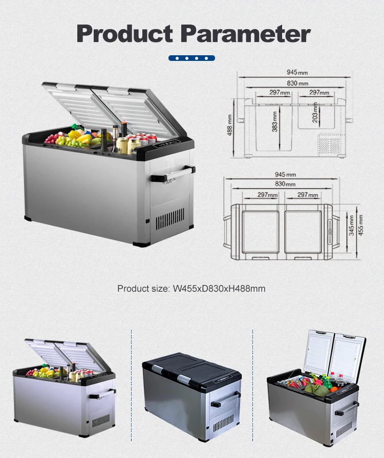 Description Picture 6 of itemPortable Car Fridge 12v DC Compressor 60L Car Fridge Freezer Refrigerator Freezers For Camping Outdoor Caravan RV